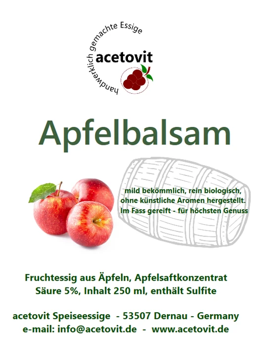Etikett Apfelbalsam