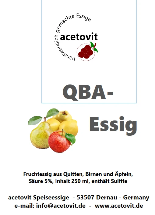Etikett QbA-Essig